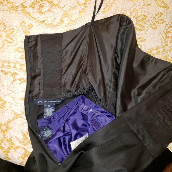 FCUK Black Formal Strapless Evening 0 - Picture 2 of 8